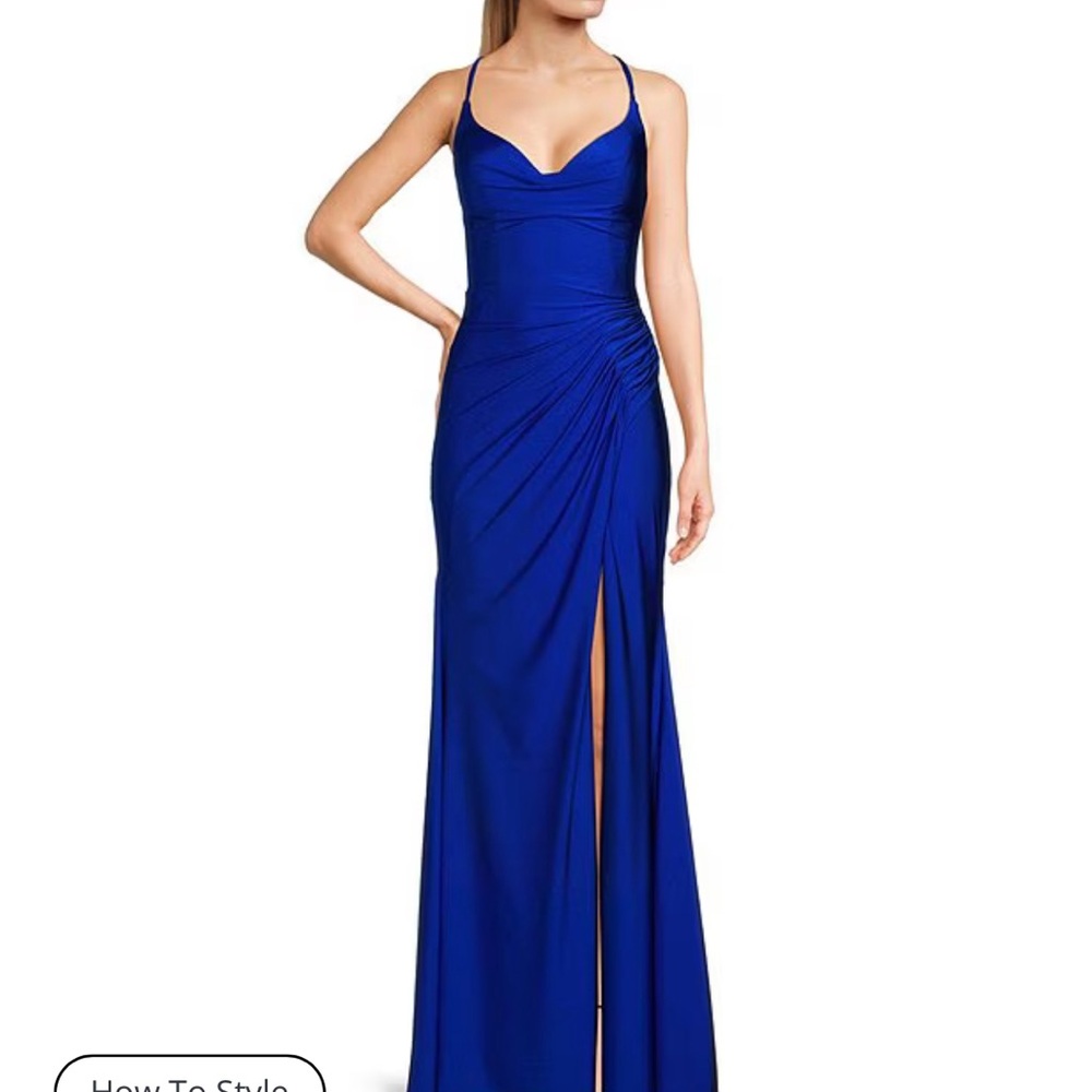 Size 7 Blue Dillard’s Formal/Prom Dress